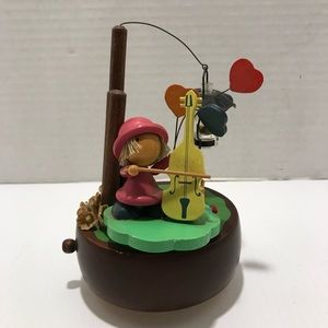 Vintage Made in Japan Music Box Girl Chello